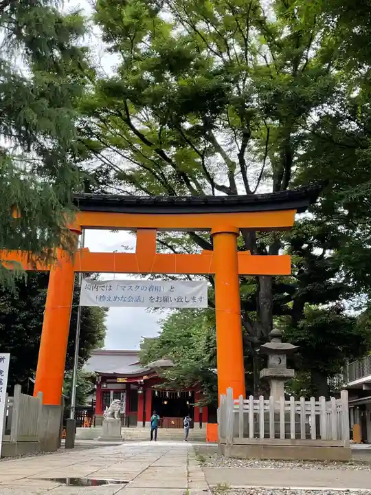 旗岡八幡神社の鳥居