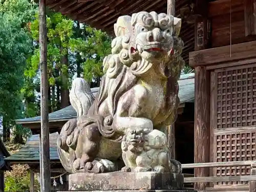 鮎貝八幡宮の狛犬