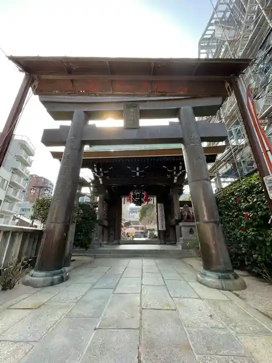 櫛田神社の鳥居