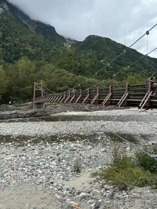 穂高神社奥宮の周辺