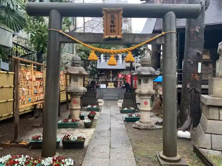 高円寺氷川神社の鳥居