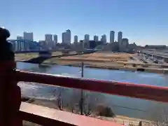 多摩川浅間神社の景色