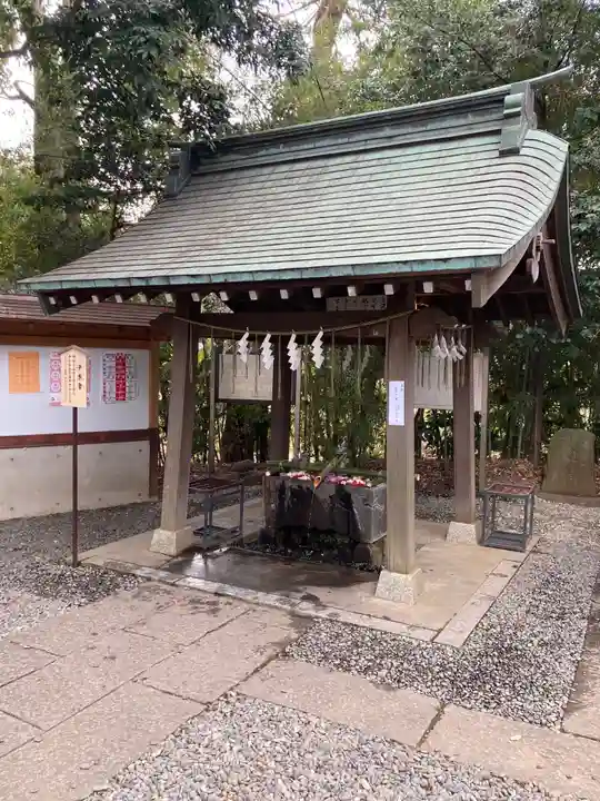 南沢氷川神社の手水舎