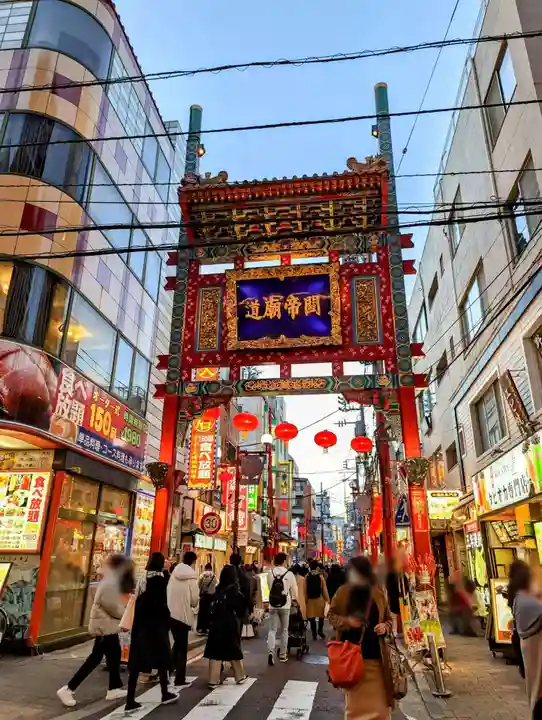 横濱関帝廟の周辺