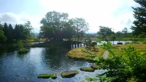 ふきだし公園不動明王尊の庭園