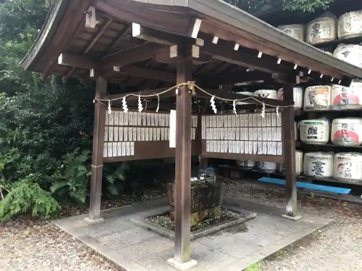 梅宮大社の手水舎