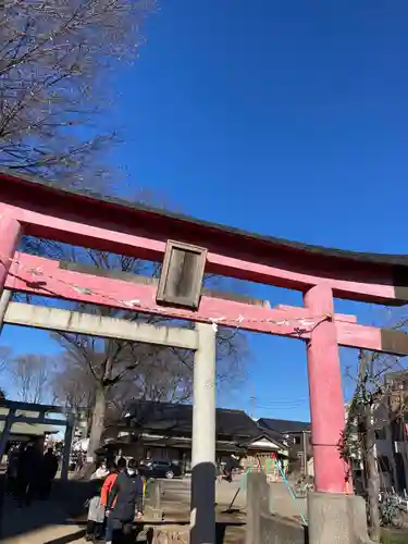 上町氷川神社の鳥居