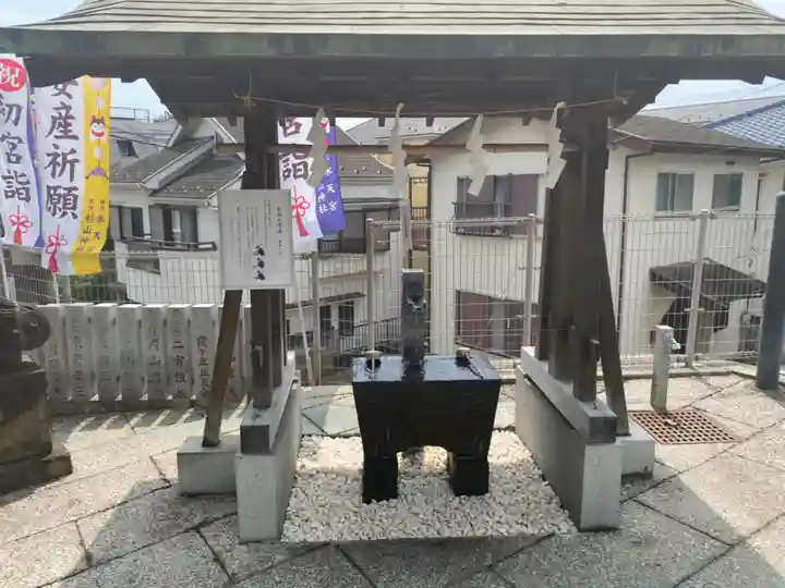 太田杉山神社・横濱水天宮の手水舎
