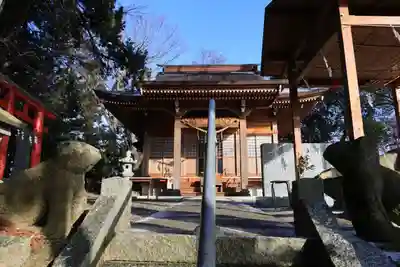 阿久津「田村神社」（郡山市阿久津町）旧社名：伊豆箱根三嶋三社の狛犬