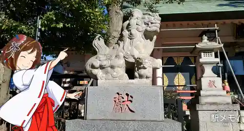 上平井天祖神社の狛犬