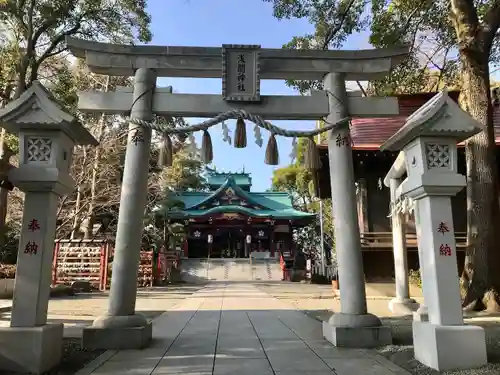 多摩川浅間神社の鳥居