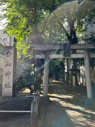 白山神社の鳥居