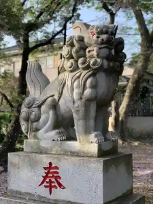 譽田八幡神社の狛犬