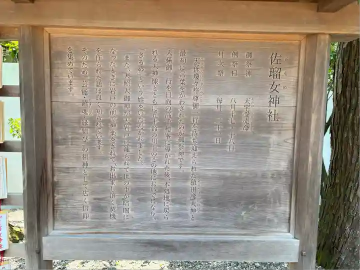 佐瑠女神社(猿田彦神社境内社)(三重県)