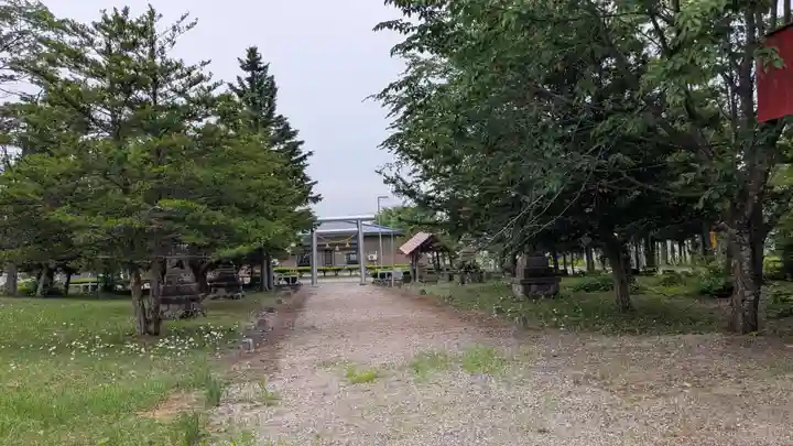 瓜幕神社の庭園