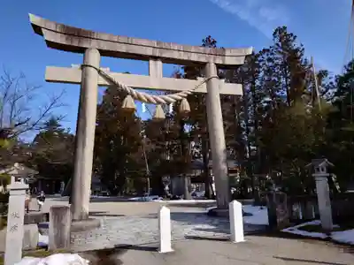 越中一宮 髙瀬神社の鳥居