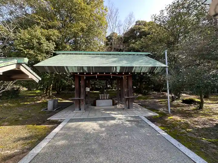 石川護國神社の手水舎