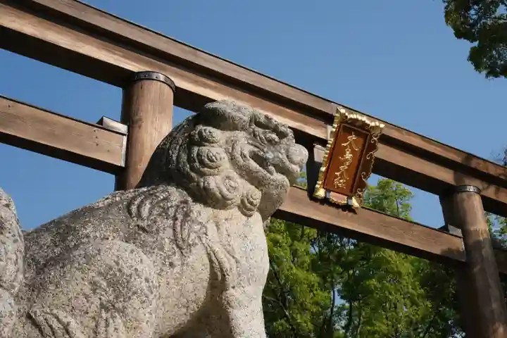 和泉國一之宮 大鳥大社の狛犬