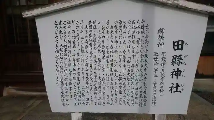田縣神社の歴史