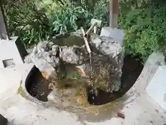 青渭神社里宮の手水