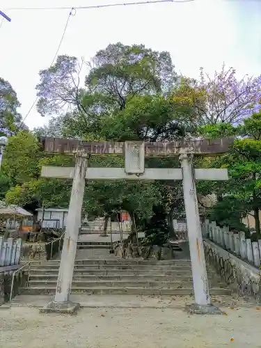 山口八幡社の鳥居