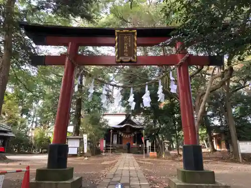 氷川女體神社の鳥居