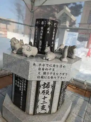 新川皇大神社の像