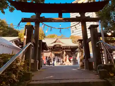 落合白山神社の鳥居