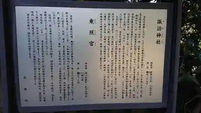 忍　諏訪神社・東照宮　の歴史