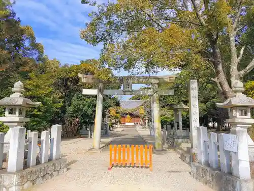 城ヶ入白山神社の鳥居