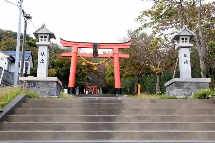 虻田神社の鳥居