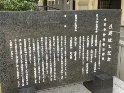 八王子神社 春日神社(清水町)の歴史
