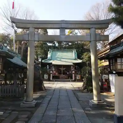 高円寺天祖神社の鳥居