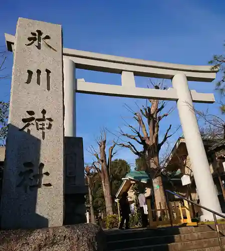 新宿下落合氷川神社の鳥居