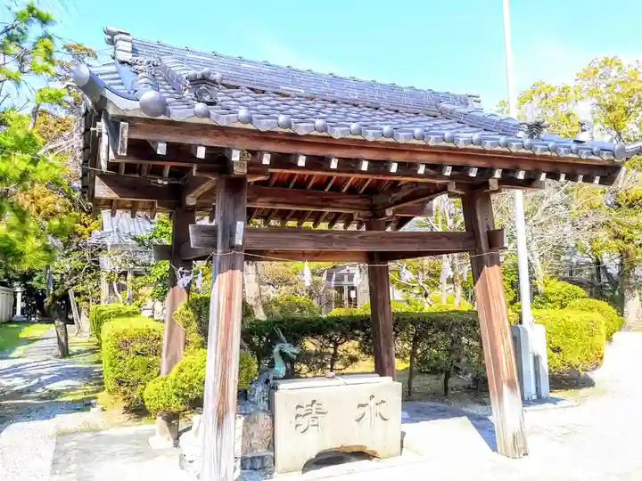 神明社(駒場神明社)の手水舎