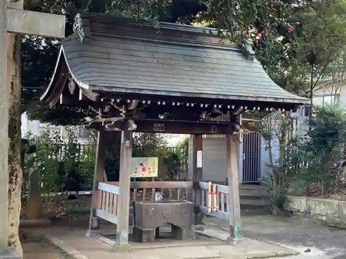 上高田氷川神社の手水舎