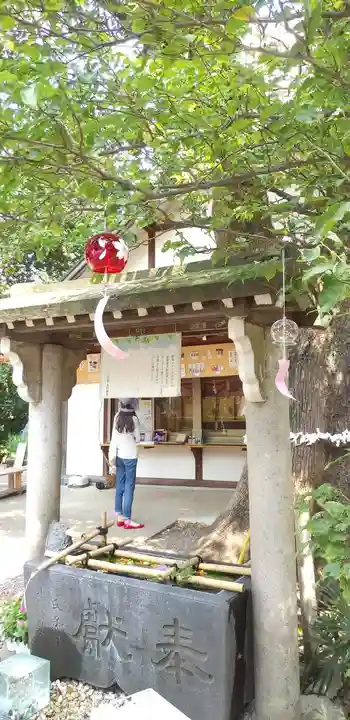上目黒氷川神社の手水舎