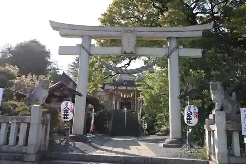 三ケ尻八幡神社の鳥居