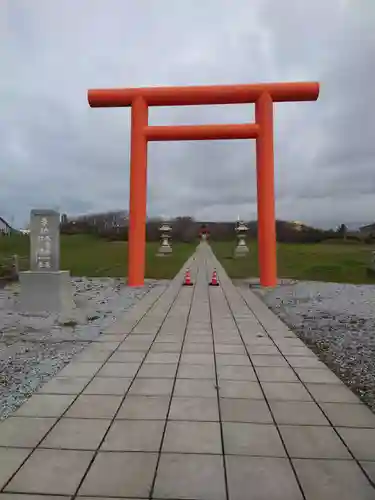 天塩厳島神社の鳥居