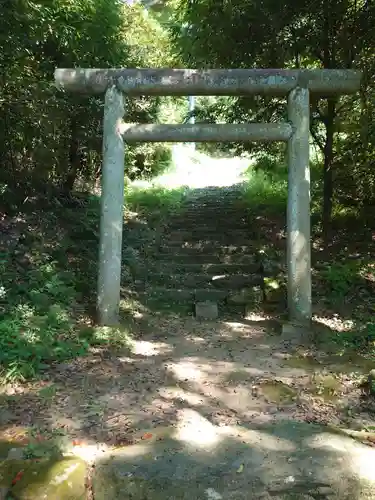 蚕影神社の鳥居