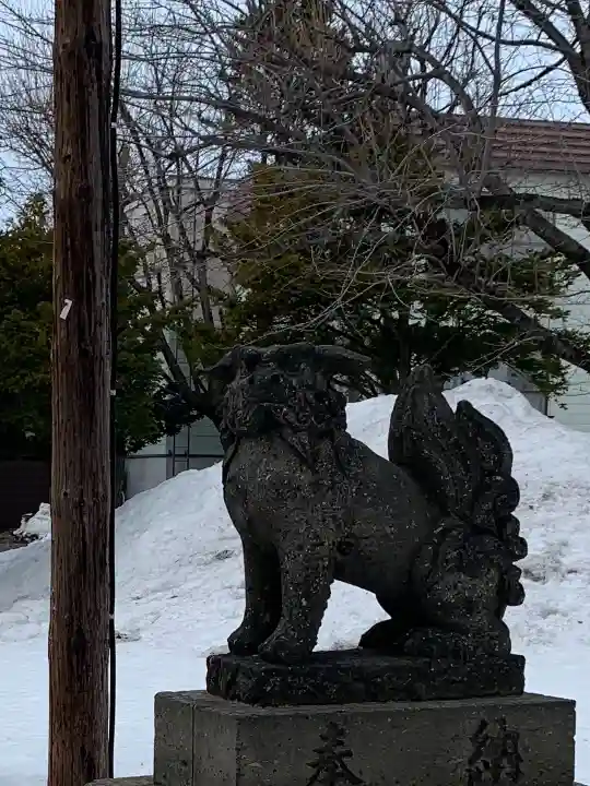 苗穂神社の狛犬