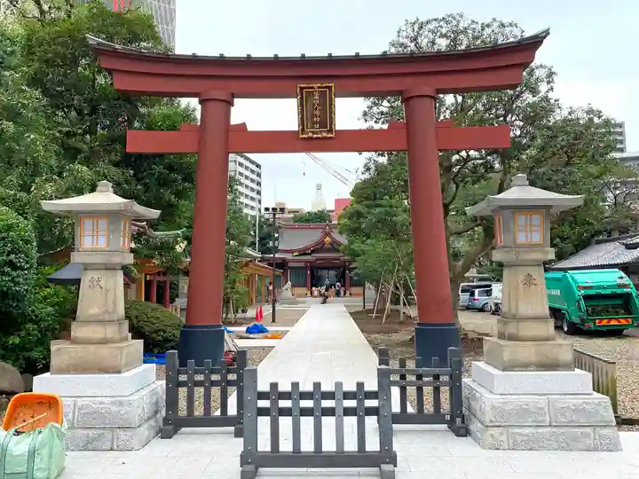 蒲田八幡神社の鳥居