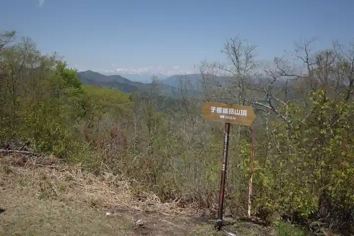 子檀嶺神社 奥社の景色