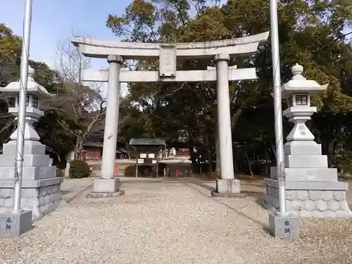 祖母神社の鳥居