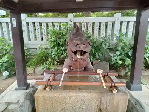 阿部野神社の手水