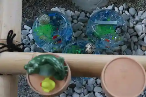 阿久津「田村神社」（郡山市阿久津町）旧社名：伊豆箱根三嶋三社の手水舎