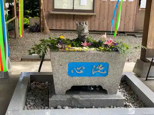 滑川神社 - 仕事と子どもの守り神の手水