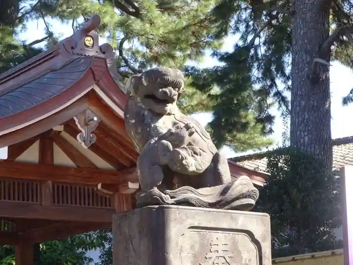 中野沼袋氷川神社の狛犬