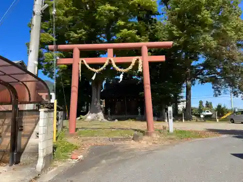 郡笹燒神社の鳥居