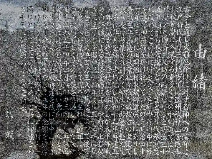 秋葉神社(中開道秋葉講)の歴史